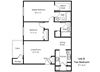 Traditions Denver_2 Bedroom Floor Plan